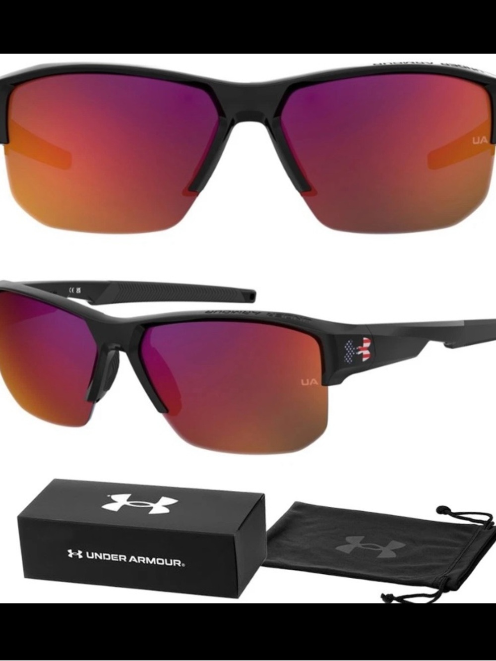 New UNDER ARMOUR UA FANATICALTL/G Sport Men's Sunglasses InfraRed Lens